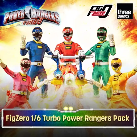 Power Rangers Turbo FigZero 1/6 Turbo Power Rangers 1/6 Scale Figure 5-Pack by ThreeZero