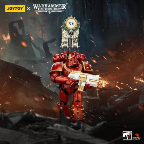 JT5796 Thousand Sons Legion MK IV Tactical Squad Legionary with Legion Vexilla 1/18 by JoyToy
