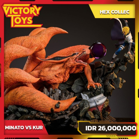 NAMIKAZE MINATO VS KURAMA (Naruto) By Hex Collectibles