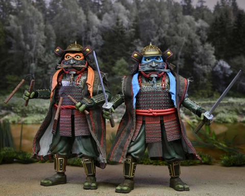 Teenage Mutant Ninja Turtles 3 (Movie) Leonardo & Michelangelo Samurai 2 Pack by Neca