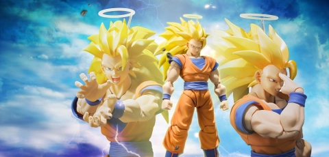Dragon Ball Z S.H.Figuarts Super Saiyan 3 Son Goku Action Figure (Reissue)