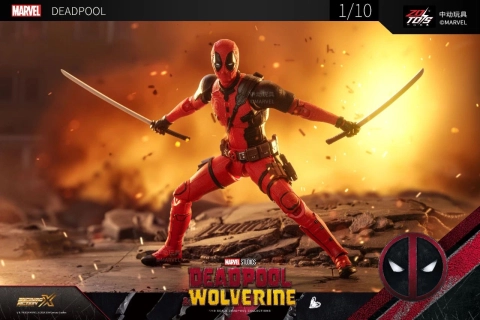 Deadpool & Wolverine Deadpool 1/10  Scale Action Figure by ZD Toys