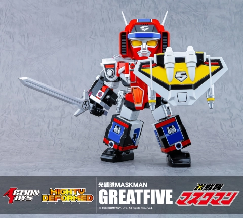 Mighty Deformed (Hikari Sentai MASKMAN) Five-Machine Combination Great Five by Action Toys