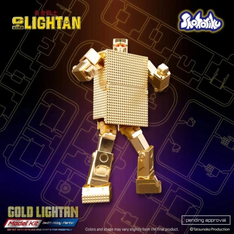 Golden Warrior Gold Lightan Gold Lightan Model Kit
