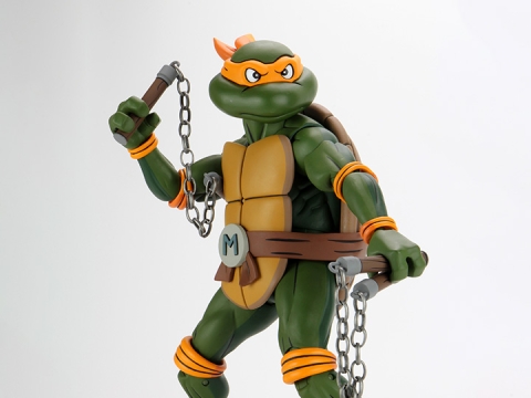 Teenage Mutant Ninja Turtles (Animated Series) Michelangelo 1/4 Scale Figure By Neca