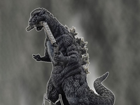 Godzilla (1954) Omega Beast Series Godzilla Train Biter (B/W Film 70th Anniversary Ver.) by Ezhobi