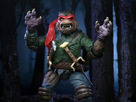 Universal Monsters x Teenage Mutant Ninja Turtles Ultimate Raphael as Wolfman By Neca