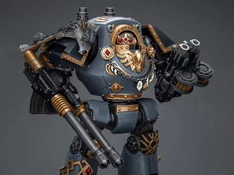 JT9961 Warhammer 40K Space Wolves Contemptor Dreadnought with Gravis Bolt Cannon 1/18 by JoyToy