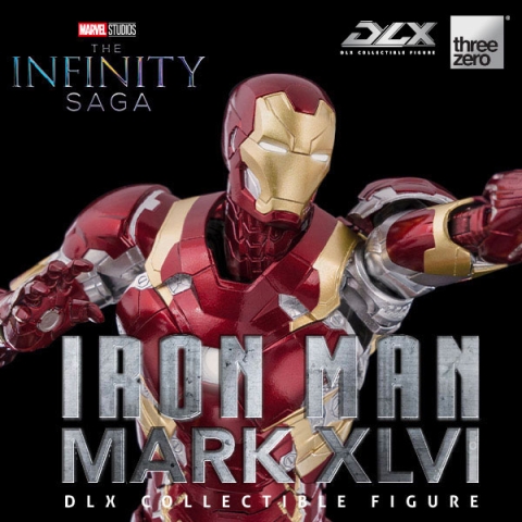Avengers: Infinity Saga DLX Iron Man Mark 46 1/12 Scale Figure (Reissue) by ThreeZero