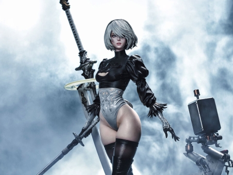 NieR: Automata Masterline 2B (Yorha No.2 Type B) (Deluxe Ver.) 1/3 Scale Statue By Square Enix
