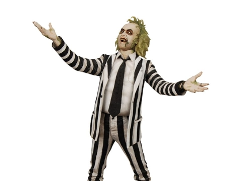 Beetlejuice (1988) Striped Suit Beetlejuice 1/4 Scale Figure by Neca