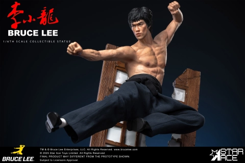 Bruce Lee Flying-Kick Statue by Star Ace