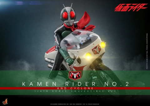 Kamen Rider TMS149 Kamen Rider No. 2 and Cyclone Set 1/6th Scale Collectible by Hot Toys