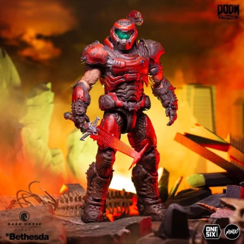 Doom Eternal Doom Slayer (Mondo Crimson Variant) 1/6 Scale Action Figure