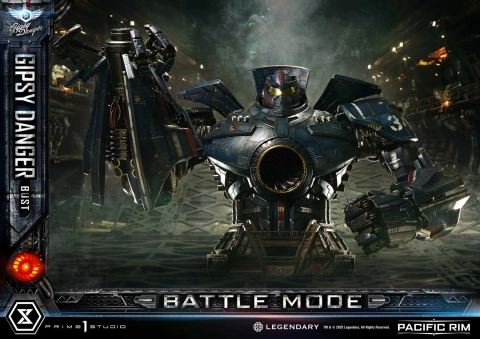 Pacific Rim Life Size Bust Gipsy Danger Battle Mode Statue