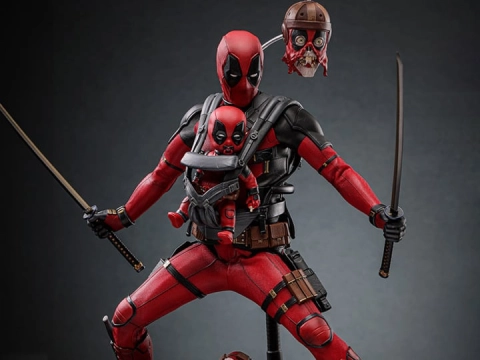 Deadpool & Wolverine MMS746 Deadpool 1/6th Scale Collectible Figure by Hot Toys