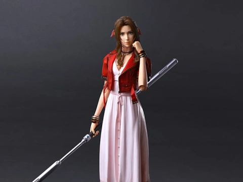 Final Fantasy VII Rebirth Play Arts Kai Aerith Gainsborough Action Figure by Square Enix