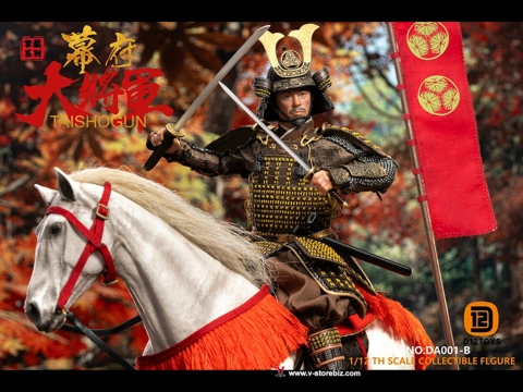 DA001B Palm Collection Series Shogun DX Horse & Banner Edition 1/12 Figure
