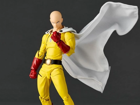 One-Punch Man Amazing Yamaguchi Revoltech NR064 Saitama Action Figure by Kaiyodo