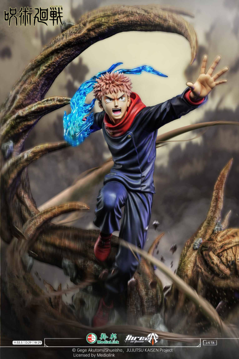 Yuji Itadori 1/6 Licensed Collectibles Statue Jujutsu Kaisen By Three Artisan Studio
