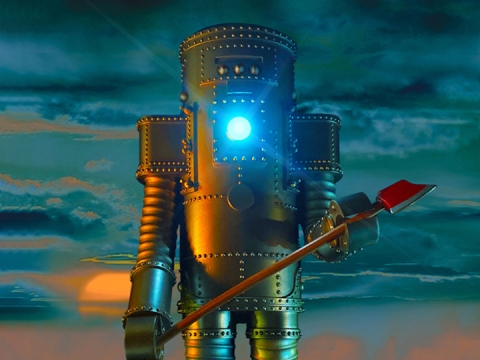 The Classic Republic Serial Robot AKA The Water Heater Robot 1/6 Scale Figure By Executive Replicas