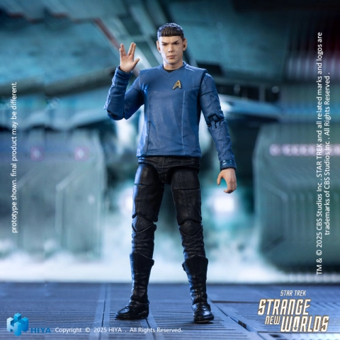 1/18 Star Trek Strange New Worlds Spock Action Figure