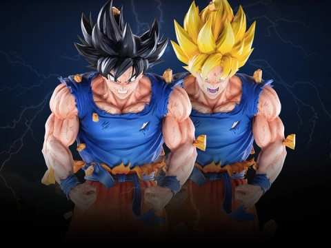 Dragon Ball Z HQS Dioramax Son Goku Super Saiyan 1/4 Scale Limited Edition Statue by Tsume