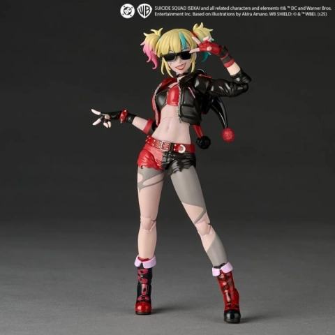 Suicide Squad Isekai Amazing Yamaguchi Revoltech Harley Quinn Action Figure (With Bonus)