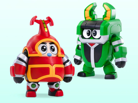 B-Robo Kabutack Qosmos Kabutack & Kuwagiro Model Kit Set By Orange Cat Indsutry