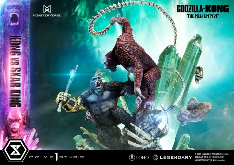 Godzilla x Kong: The New Empire Ultimate Diorama Masterline Kong vs. Skar King Statue
