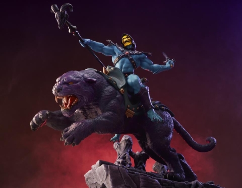 Masters of the Universe Skeletor & Panthor (Classic) Deluxe 1/6 Scale Maquette by Tweeterhead
