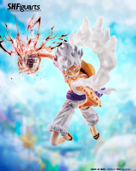 One Piece S.H.Figuarts Monkey D. Luffy Gear 5 Future Island Egghead Action Figure