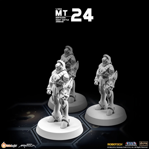 MT24 1/285 Robotech Macross Zentraedi Heavy Battle Armor (Set of 3) By Kids Logic