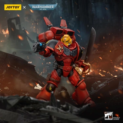 JT7370 Warhammer 40K Blood Angels Jump Pack Intercessors Sergeant with Plasma Pistol 1/18 by JoyToy