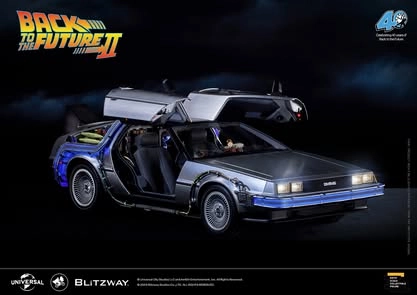 Back to the Future Part II DeLorean 1/6 Scale Vehicle by Blitzway