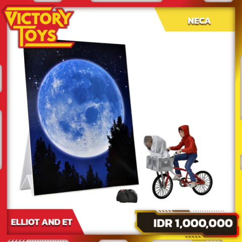 E.T. 40TH ANNIVERSARY ELLIOT & E.T. ON BICYCLE By Neca
