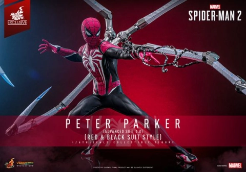 VGM66 Spider-Man Peter Parker (Advanced Suit 2.0) (Red and Black Suit Style) by Hot Toys