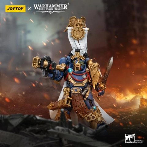 JT00126 Warhammer: Ultramarines Legion Praetor with Power Sword and Volkite Serpenta 1/18 by JoyToy