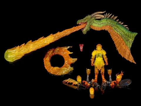 Mythic Legions: Order of Beyithirr Beyithirr Fiery Breath Set with Burning Knight Action Figure