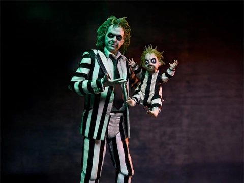 Beetlejuice Beetlejuice Ultimate "Striped Suit" Beetlejuice Action Figure by Neca
