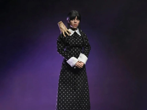 Wednesday Addams (Classic Dress) Clothed Action Figure