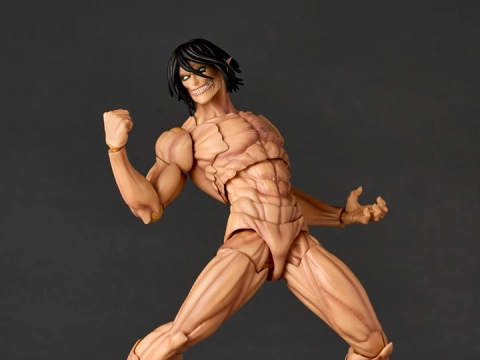 Attack on Titan Amazing Yamaguchi Revoltech NR057 Attack Titan Eren Yeager (With Bonus) by Kaiyodo