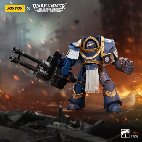JT7486 Warhammer Terminator Squad Terminator with Reaper Autocannon 1/18 by JoyToy