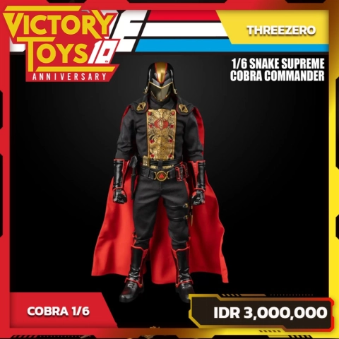 G.I. JOE FIGZERO SNAKE SUPREME COBRA COMMANDER 1/6 By ThreeZero