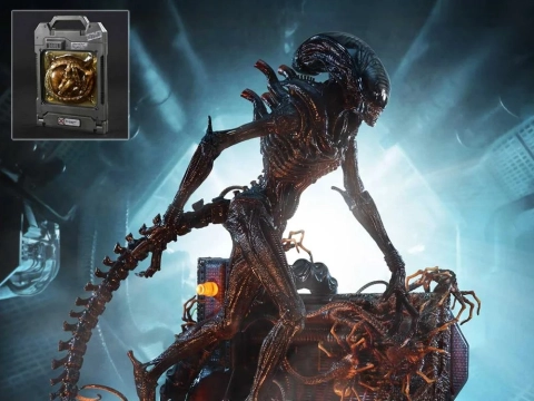 Alien: Romulus Museum Masterline XL Scorched Xenomorph 1/3 Scale (with Bonus)