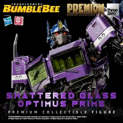 Transformers: Bumblebee Premium Shattered Glass Optimus Prime by ThreeZero