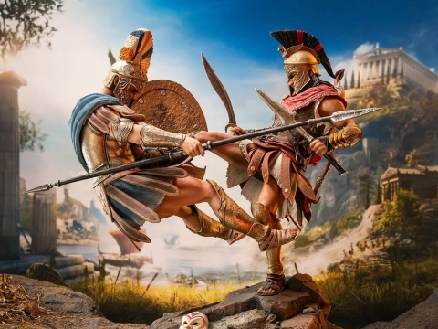 Assassin's Creed Odyssey Spartan Kick Alexios 1/6 Scale Limited Edition Diorama