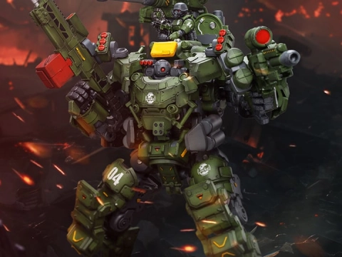 JT6229 Dark Source God of War 86-II 04 Heavy Firepower Defense Mech 1/25 Scale by JoyToy