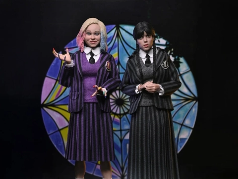 Wednesday Wednesday & Enid Clothed Action Figure Two-Pack