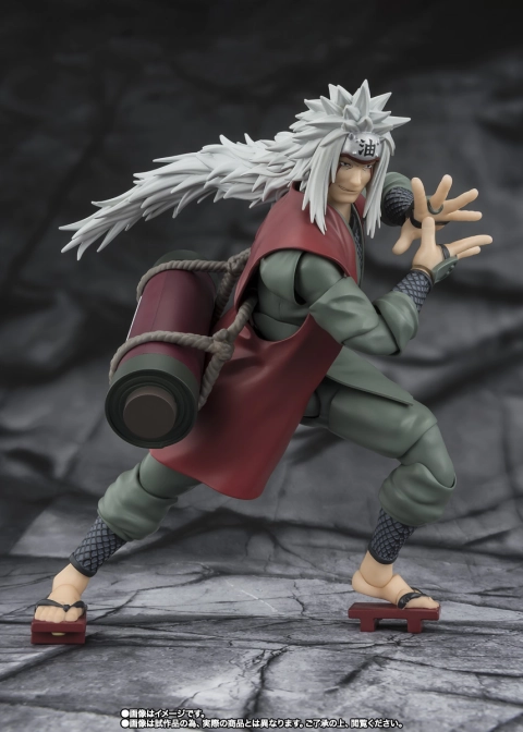 Naruto: Shippuden S.H.Figuarts Jiraiya Hidden Leaf Heroic Master Sage (Sage Mode Set) by Bandai